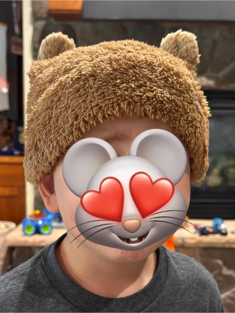 Patagonia Kids Brown Fuzzy Friends Ear Beanie